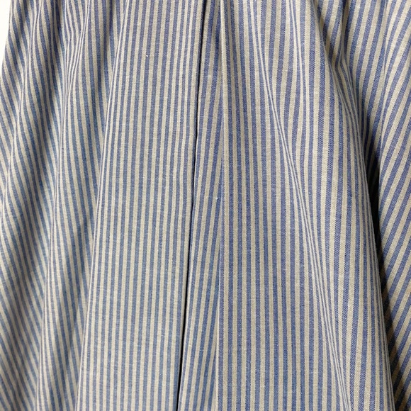 Vintage Ilse M 70s Midi Flared Striped Dress Size 8 - Picture 2 of 8